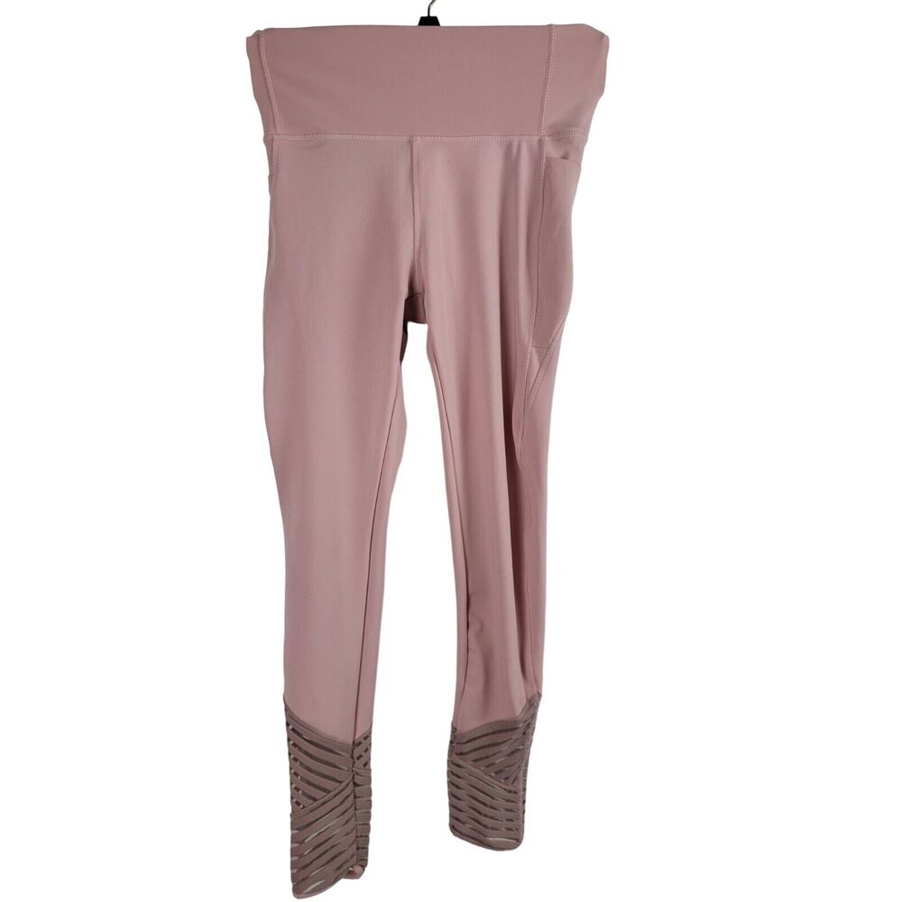 BSP Leggings Small Womens Light Pink High Rise Skinny Leg Mesh Bottoms Pull On